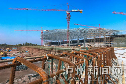 州云龍機場正全速推進建設，確保7月1日前投入運行。 瀘州日報記者 牟科 攝3